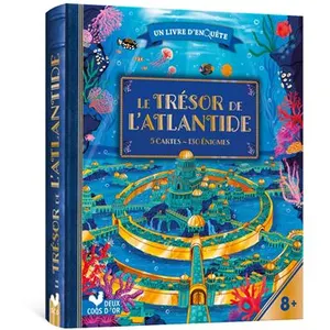 Le Trésor de l'Atlantide - avec cartes et loupe cartonné pas cher