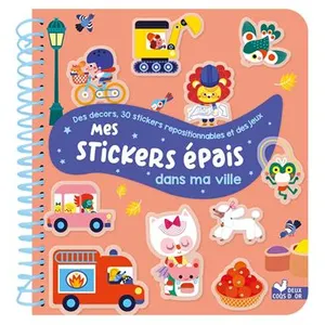 Deux Coqs D'or Mes stickers épais - Dans ma ville broché