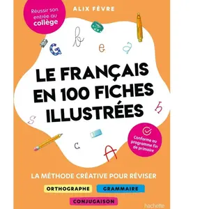 Le français en 100 fiches illustrées: La méthode créative pour réviser pas cher