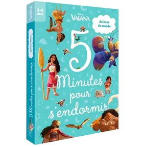 DISNEY PRINCESSES - 5 Minutes pour s'endormir - Spécial Vaiana broché pas cher