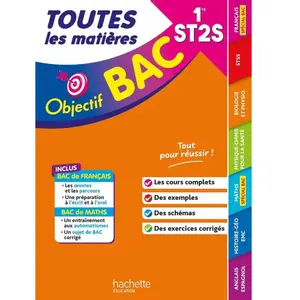 Objectif BAC - 1re ST2S Toutes les matières pas cher