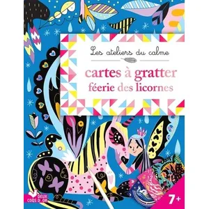 Deux Coqs D'or Cartes à gratter féerie licornes - pochette avec accessoires