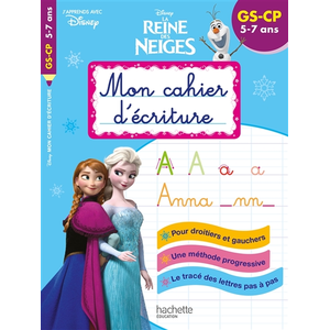 Hachette Education Disney - La Reine des Neiges - Mon cahier d'écriture - Grande Section-CP