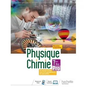 ISBN Physique-Chimie terminale Bac Pro - livre élève - Éd. 2021