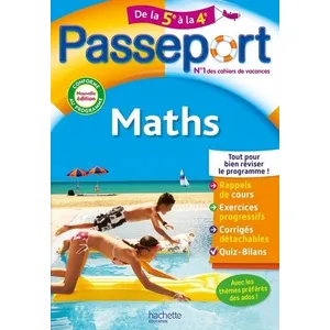 Comparateur de prix : Hachette Education Passeport - Maths - De la 5e à la 4e - Cahier de vacances 2024