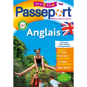 Comparateur de prix : Hachette Education Passeport - Anglais - De la 5e à la 4e - Cahier de vacances 2024