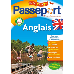 Hachette Education Passeport - Anglais - De la 3e à la 2nde - Cahier de vacances 2024