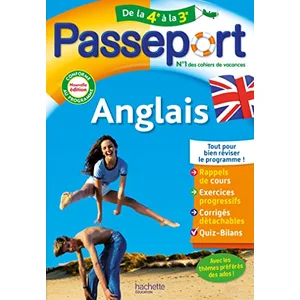 Hachette Education Passeport - Anglais - De la 4e à la 3e - Cahier de vacances 2025