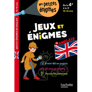 Hachette Education Jeux et énigmes - Anglais - De 4e à la 3e - Cahier de vacances 2024 pas cher