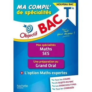 Comparateur de prix : Objectif BAC Ma compil' de spécialités Maths et SES + Grand Oral + opt...
