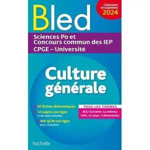 Comparateur de prix : ISBN Bled Supérieur - Culture générale, examens et concours 2024