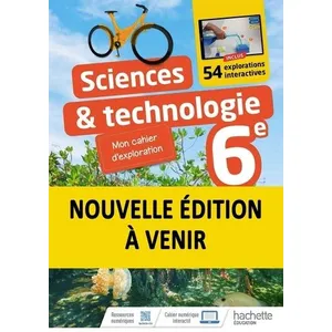 Comparateur de prix : Hachette Education Cahier Sciences & technologie 6e
