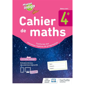 ISBN Hachette Education Mission Indigo 4e - cahier d'activités pas cher