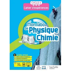 ISBN Mon labo de Physique-Chimie cycle 4 - cahier d'expériences pas cher