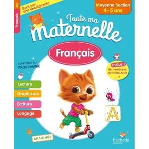 Comparateur de prix : Hachette Education Toute Ma Maternelle - Français Moyenne Section (4-5 ans)