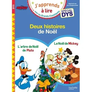 Comparateur de prix : Hachette Education Disney - Le Noël de Mickey / Le Noël de Pluto - Spécial DYS (dyslexie)