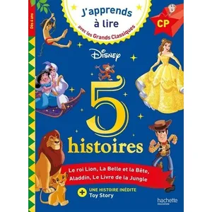 Comparateur de prix : Hachette Éducation Disney - 5 histoires - CP niveaux 1, 2, 3