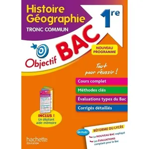 ISBN Objectif BAC Histoire-géographie Tronc commun 1re
