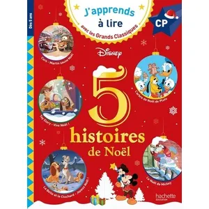 Comparateur de prix : Hachette Education Disney - 5 histoires de Noël CP niveaux 1, 2, 3