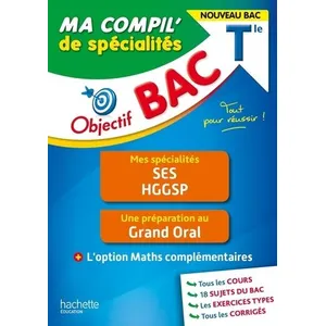 Comparateur de prix : Objectif BAC Ma compil' de spécialités SES et HGGSP + Grand Oral +opti...
