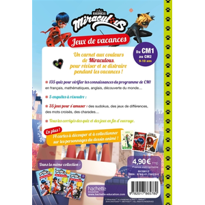 Hachette Education Miraculous : jeux de vacances du CM1 au CM2, 9-10 ans pas cher
