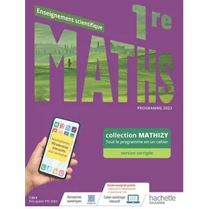 Comparateur de prix : ISBN Mathizy - Maths Enseignement Scientifique 1re - Cahier élève