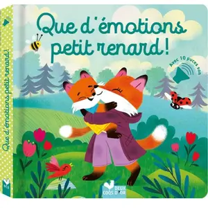 Deux Coqs D'or Que d'émotions petit renard ! - livre avec puces pas cher
