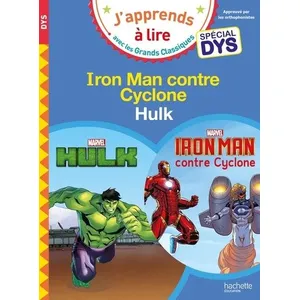 Comparateur de prix : Hachette Education Disney -Marvel - Spécial DYS (dyslexie) Hulk/Iron Man contre Cyclone
