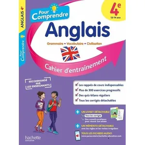 Comparateur de prix : Hachette Education Pour Comprendre Anglais 4E
