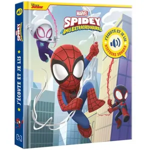 Hachette Disney SPIDEY ET SES AMIS EXTRAORDINAIRES - J'écoute et je lis (livre sonore) - Mission à trois - MARVEL pas cher