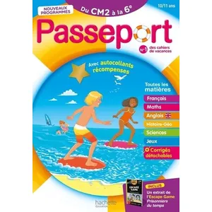 Comparateur de prix : Hachette Education Passeport - Du CM2 à la 6ème 10/11 ans - Cahier de vacances 2025 (Broché)