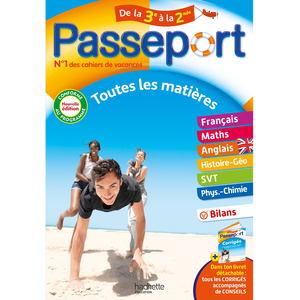 Passeport - Toutes les matières - De la 3e à la 2de - Cahier de vacanc... pas cher