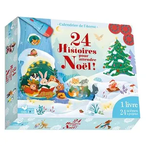 24 histoires pour attendre Noel - coffret lampe Boîte ou accessoire pas cher