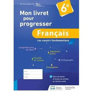 ISBN Mon livret pour progresser français 6e pas cher