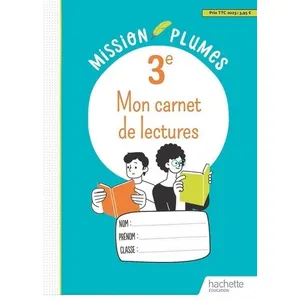 Comparateur de prix : Hachette Education Mon Carnet de lectures 3e - Cahier élève