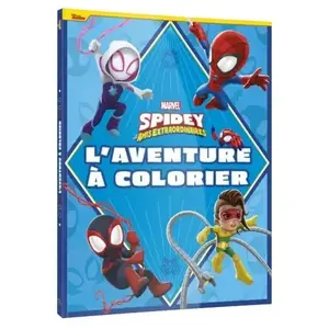 Hachette Disney SPIDEY ET SES AMIS EXTRAORDINAIRES - Coloriage Géant - L'aventure à colorier - MARVEL pas cher