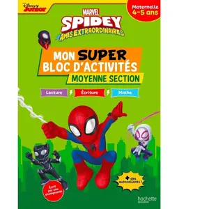 Hachette Education Spidey et ses amis extraordinaires - Mon super bloc d'activités de Moyenne Section pas cher