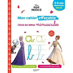 Hachette Education J'écris Les Lettres Minuscules La Reine Des Neiges 2 Maternelle Ms-Gs