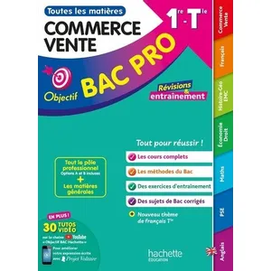 Hachette Education Toutes Les Matières Commerce Vente 1re Tle pas cher