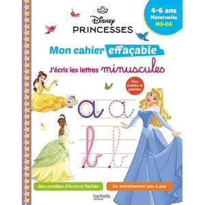 Hachette Education J'écris Les Lettres Minuscules Maternelle Ms-Gs - Disney Princesses