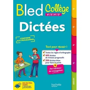 ISBN Hachette Education BLED Collège Dictées pas cher
