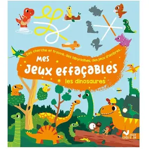 Deux Coqs D'or Mes jeux effaçables - Les dinosaures (Relié) pas cher