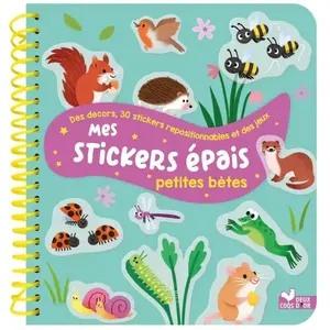 Deux Coqs D'or Mes stickers épais - Petites bêtes broché pas cher