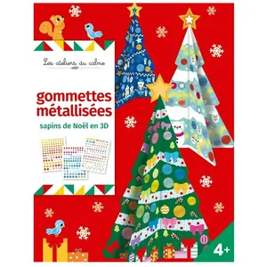 Comparateur de prix : Deux Coqs d'Or Gommettes métallisées sapins de noël 3D
