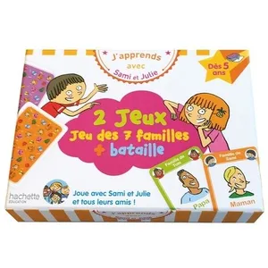 Comparateur de prix : Hachette Education J'apprends avec Sami et Julie : Jeu des 7 familles + bataille