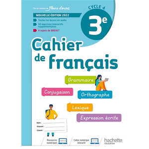 Comparateur de prix : ISBN Cahier de Français cycle 4/3e - cahier d'activités