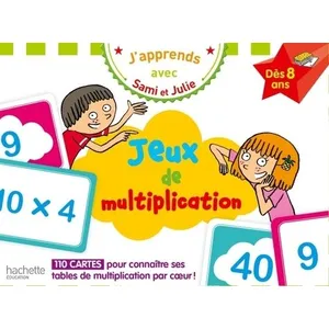 Hachette Education J'apprends avec Sami et Julie : Jeux de multiplication Dès 8 ans pas cher