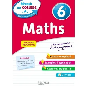 Comparateur de prix : Hachette Education Réussir au collège - Maths 6e