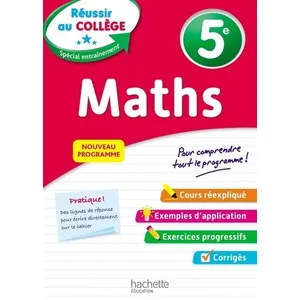 Hachette Education Réussir au collège - Maths 5e pas cher