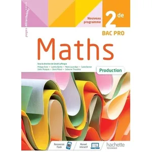 Comparateur de prix : ISBN Mathématiques Production 2de BAC PRO - cahier de l'élève - Éd 2020